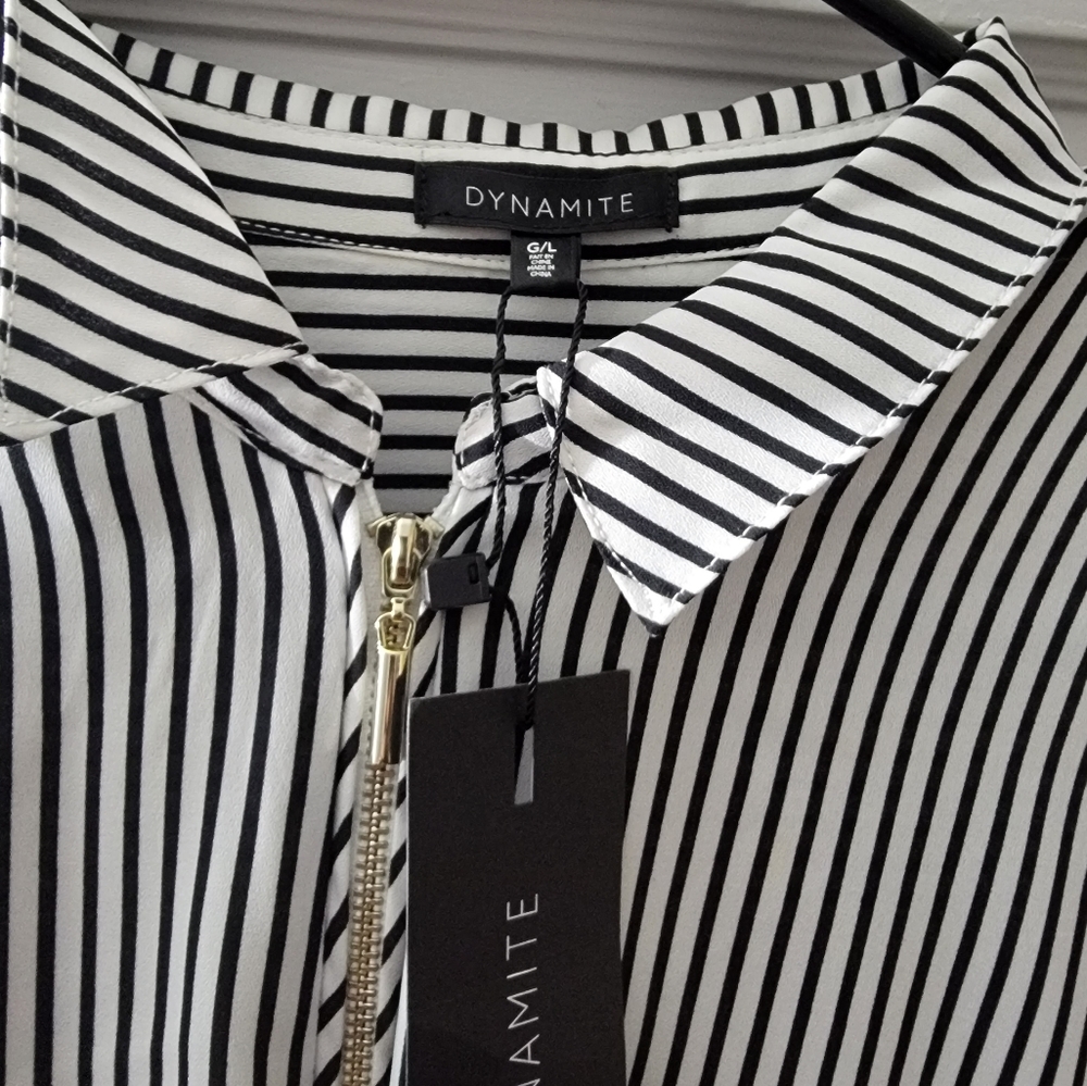 Half zip blouse
